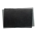 image of Steelite 6590B932 Rectangular Glass Tray, 9.375" x 6.25" x 0.394", Grays CH Shadows Finish - 6/Case