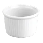 image of Steelite 6627V405 Mini Ramekin, 1.0 oz (2.0" x 1.25"), Plisse Porcelain, Oven Safe to 660°F, 1 Dozen