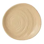 image of Steelite 68A452EL705 Reusable Plastic Plate, 6-7" Tan Round Coupe, Melamine Construction - 6/Case
