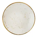 image of Steelite 68A540EL784 - 11-3/4" Round Coupe Melamine Plate, White, 10-11" Size Range, Sold Per 6/Case
