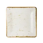 image of Steelite 68A540EL787 - 7" Square Melamine Plate, Craft White, Durable Reusable Dinnerware - 6/Case