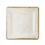 image of Steelite 68A540EL790 - 9" Square Melamine Plate, White, Reusable Plastic Dinnerware - 6/Case