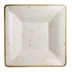 image of Steelite 68A632EL866 - 5 Quart (160 oz) Melamine Bowl, Square, 15" x 3-1/4", White, 3/Case