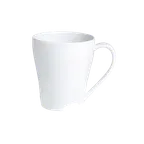 image of Steelite 6900E437 China Mug - 13 Oz Porcelain White Bistro, 4-3/4" W x 3-7/8" H, Mug - 1 Dozen