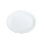 image of Steelite 6900E5087 - Oval White Porcelain Platter, 11.75" x 9" Cafe Design, Sold Per 1 Dozen