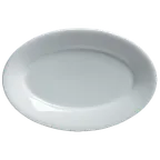 image of Steelite 6900E521 - Oval Porcelain Platter, 10" x 6-3/4", Classic Cafe Finish - 1 Dozen