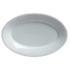 image of Steelite 6900E522 - Oval Porcelain China Platter, 8-1/4" x 5-7/8", Classic Cafe Varick, 1 Dozen