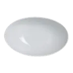 image of Steelite 6900E588 - Oval 9" Porcelain Dinner Bowl, 30 oz (10" x 6¼" x 2¾"), General Usage - 1 Dozen