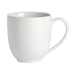 image of Steelite 6900JH6056 China Mug - 15.5 Oz Porcelain Coupe, Handle, 5 ¼" × 4 ⅛" Bistro - 1 Dozen