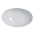 image of Steelite 6940E6023 - 7 oz Oval Porcelain Bowl, 6" x 3-3/4" x 1-3/4" (7 oz), Microwave Safe - 1 Dozen