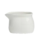 image of Steelite 6940E647 - 5 Oz White Porcelain Creamer Pitcher 2-7"×2-3/8"×2" Folio Ceram Finish - 1 Dozen