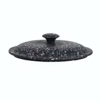 image of Steelite 6976QU016 Crock Lid, 5-7/8" Aluminum Black Oven & Dishwasher Safe - 2/Case