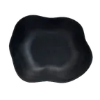 image of Steelite 7000DD005 - 6.75 Qt 16" x 13" x 5" Melamine Salad Bowl, Black, Dishwasher Safe - 6/Case