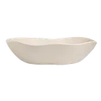 image of Steelite 7002DD032 - Large Oval Melamine Salad Bowl 17 Qt 22" x 19" x 5-1/2" Beige BPA‑Free - 2/Case