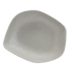 image of Steelite 7006DD004 - 2.5 Qt Gray Melamine Salad Bowl, 13-5/8" x 11" x 3" Free‑Form BPA‑Free - 6/Case