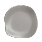 image of Steelite 7006DD025 - 9.5" Flat Melamine Dinner Plate, Gray, 8"-9" Size - 1 Dozen