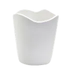 image of Steelite 7008DD002 Large Dressing Crock, 3 Qt, 7" Diameter, White Melamine, Round Shape - 6/Case
