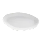 image of Steelite 7008DD003 Oval Melamine Serving Bowl, 1.25 Qt White, 19.5" x 10.0" x 2.25" - 6/Case
