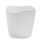 image of Steelite 7008DD029 Dressing Crock, 1 Qt White Round Melamine, 4.5" x 4.5" Diameter - 1 Dozen