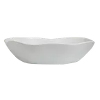 image of Steelite 7008DD032 XXL Oval Melamine Salad Bowl, White, 22" x 19" x 5.5", 4.25 gal - 2/Case