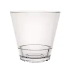 image of Steelite 7029DR021 Double Rocks 12 oz Clear Polycarbonate Glass, 3.875" x 3.75" - 1 Dozen