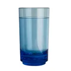 image of Steelite 7032DR005 Highball 14 Oz Polycarbonate Tumblers, Diamond Aspen Blue, 3.0" x 5.5" - 1 Dozen