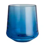 image of Steelite 7032DR011 Stemless Wine Glass, 12 oz (3.375" x 4.0"), Blue Polycarbonate, - 1 Dozen