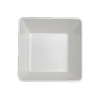 image of Steelite 7040DD201 Square Melamine Bowl, White, 7" x 7" x 3.25", 1.5 Qt Capacity - 1 Dozen