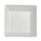 image of Steelite 7040DD202 Square Bowl, 3.5 Qt 96-127 oz, 9.5" x 9.5" x 4.0" White Melamine, - 1 Dozen