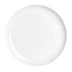 image of Steelite 7041DD205 Coupe Plate, 9" Round White Melamine Dinnerware, Retro Delfin Design - 1 Dozen
