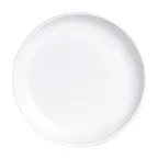 image of Steelite 7041DD206 - 6.5" Round Coupe Plate, White Melamine, Retro Delfin Design - 1 Dozen