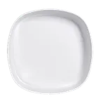 image of Steelite 7041DD213 - 2 Qt (64‑95 oz) Square White Melamine Bowl, 10" x 2.25", Retro Design - 6/Case