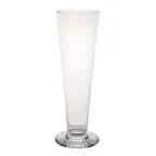 image of Steelite 7048DR031 - 14 oz Clear Polycarbonate Pilsner Glass 3.0" x 9.25", Drinique Finish - 1 Dozen