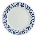 image of Steelite 7062DD308 - 6" Round Melamine Plate, Viva Delfin Pattern, Hand‑Painted, 6‑7" - 1 Dozen