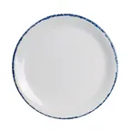 image of Steelite 7068MM305 6" Blue Dapple Round Coupe Melamine Plate, Dishwasher Safe, 12 Per Case - 1 Dozen