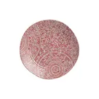 image of Steelite 7123TM072 - 1.5 Qt Round Melamine Bowl, 9.375" x 2.875", Rubine Solano Design, 1 Dozen