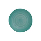 image of Steelite 7126TM073 - 6.5" Turquoise Round Melamine Plate, Dishwasher Safe - 24/Case