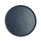 image of Steelite 7179TM503 Round Melamine Plate, 10.75" Diameter x 0.75" Depth, Blue Casual Design - 1 Dozen