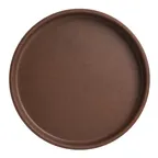 image of Steelite 7180TM501 - 6.25" x 0.875" Round Melamine Plate Brown Stackable Plastic Dinnerware 6/Case