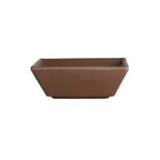 image of Steelite 7180TM514 Square Sauce Dish, 3 oz, 4" x 4" x 1.375" Redwood Melamine - 1 Dozen