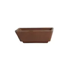 image of Steelite 7180TM515 Rectangle Sauce Dish, 2 oz, 3.25" x 2.5" x 1.25" Melamine, Redwood - 1 Dozen