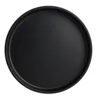 image of Steelite 7181TM501 - 6.25" Round Melamine Plate, Black, Casual Design, Stackable, 6/Case