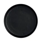 image of Steelite 7181TM505 - 6.5" x 1.25" Round Melamine Plate, Black, Casual, 1 Dozen