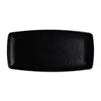 image of Steelite 7181TM508 - Melamine Rectangle Plate, 11.5" x 5.5" x 1.0", Black Finish, Casual - 1 Dozen