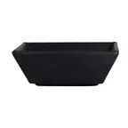 image of Steelite 7181TM514 Square Sauce Dish, 4" x 4" x 1.375" Black Melamine, 3 Oz Capacity - 1 Dozen