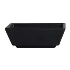 image of Steelite 7181TM515 - Rectangular Sauce Dish, 2 oz, 3.25" x 2.5" x 1.25" Melamine, Black, 1 Dozen