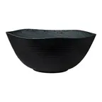 image of Steelite 7184TM045 Large Round Melamine Bowl, 13 Qt Capacity, Black, 16" Diameter - 4/Case