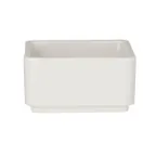 image of Steelite 7193TM103 Square Bowl, 4.5 oz (3.0" x 3.0" x 1.5"), White Melamine Bento Box, 1 Dozen