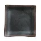 image of Steelite 7199TM009 Square Melamine Plate, Greystone Gray, 5.625" x 5.625" x 0.75", - 1 Dozen
