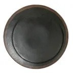 image of Steelite 7199TM014 - 9.25" Greystone Round Melamine Plate Reusable Gray Finish - 1 Dozen